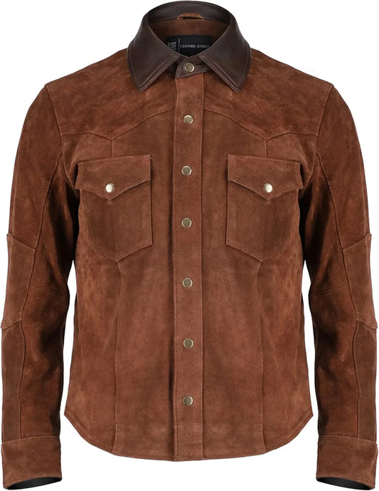 William Brown Genuine Suede Leather Jacket for Men