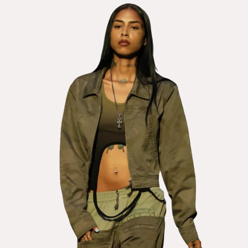 Gio Telfar 20th Anniversary Runway Jacket Green
