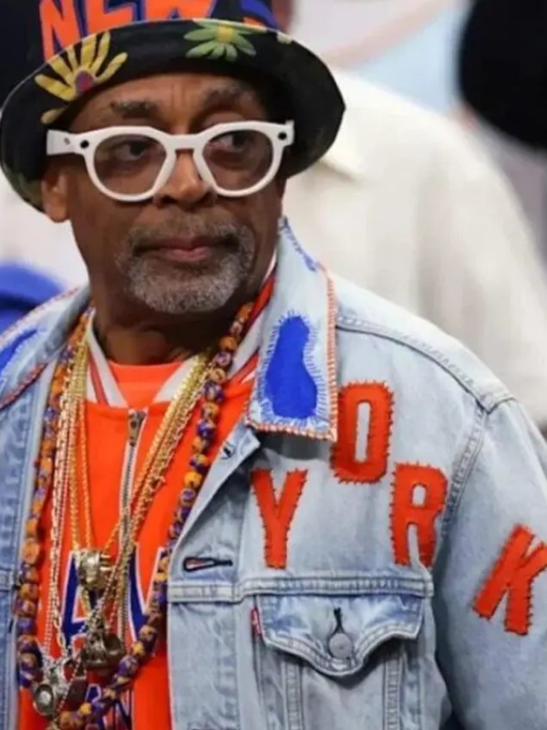 Knicks vs Spurs Pro Basketball Finals 2026 Spike Lee New York Knicks Blue Jacket