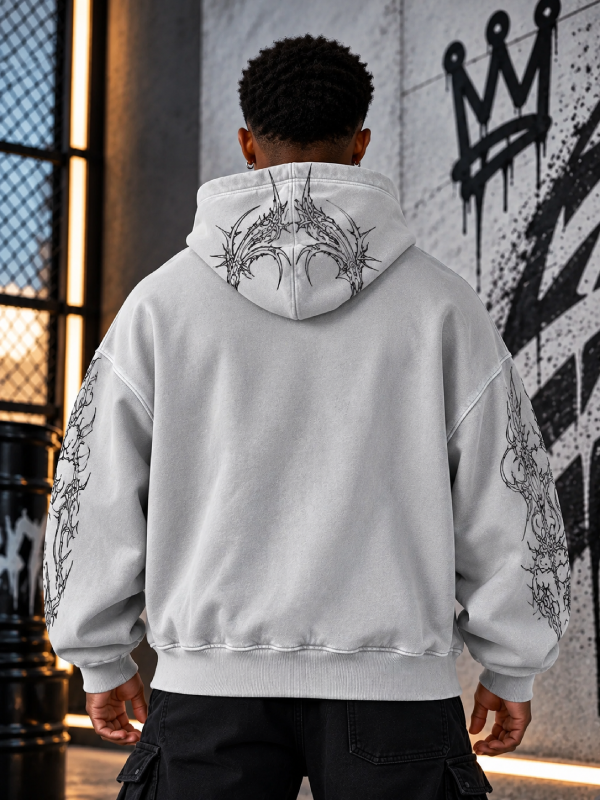 Men’s Oversized Washed Hoodie