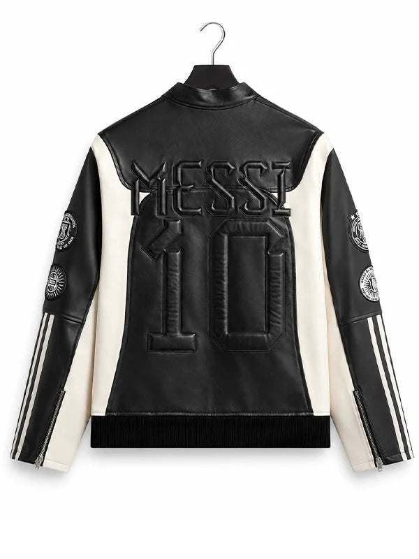 Messi World Cup 2026 Football Leather Biker Jacket