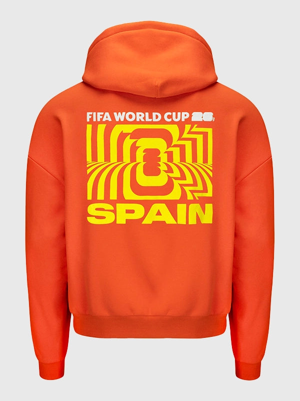 Spain 2026 FIFA World Cup Orange Puff Hoodie