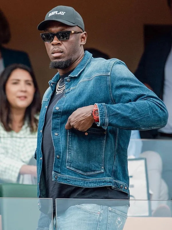 Usain Bolt Rolex Monte Carlo Masters 2026 Blue Denim Jacket