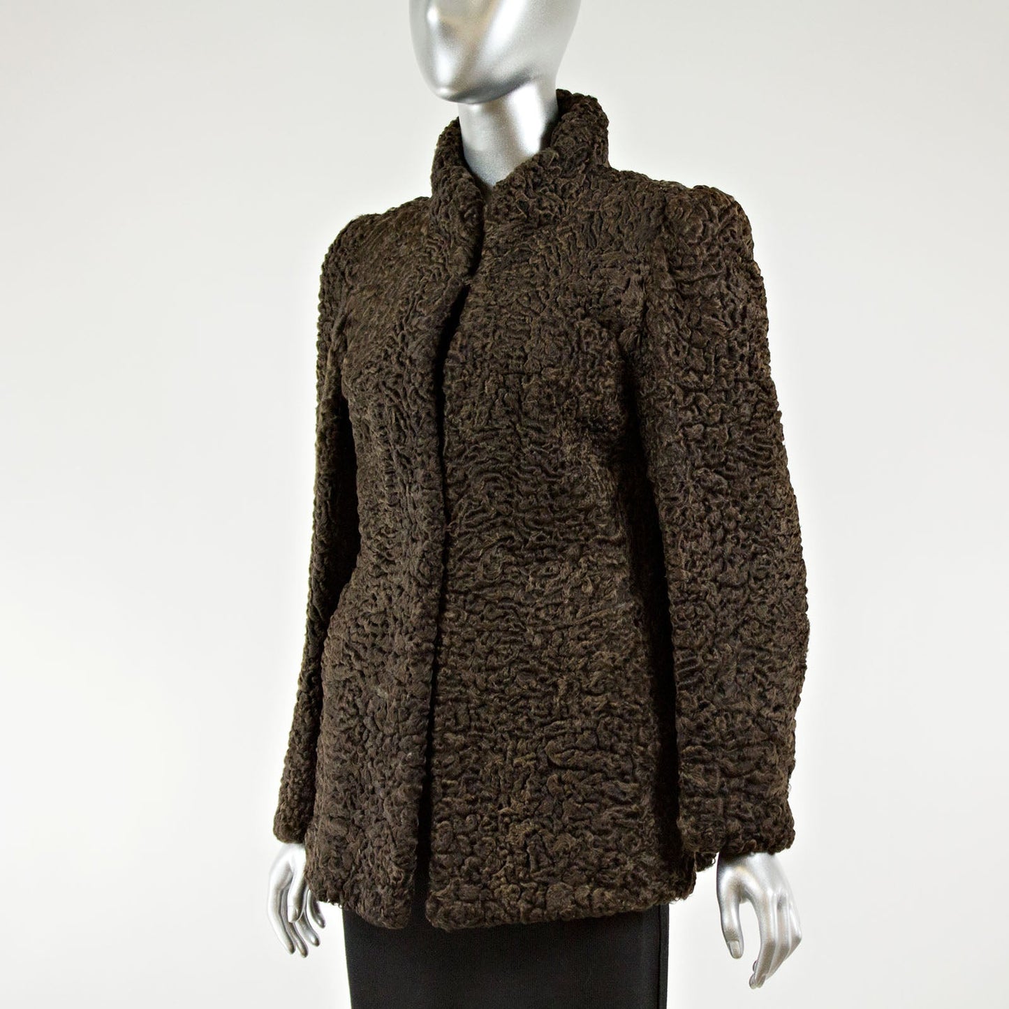 SAKS JANDEL Brown Persian Lamb Fur Jacket - Gift For Her