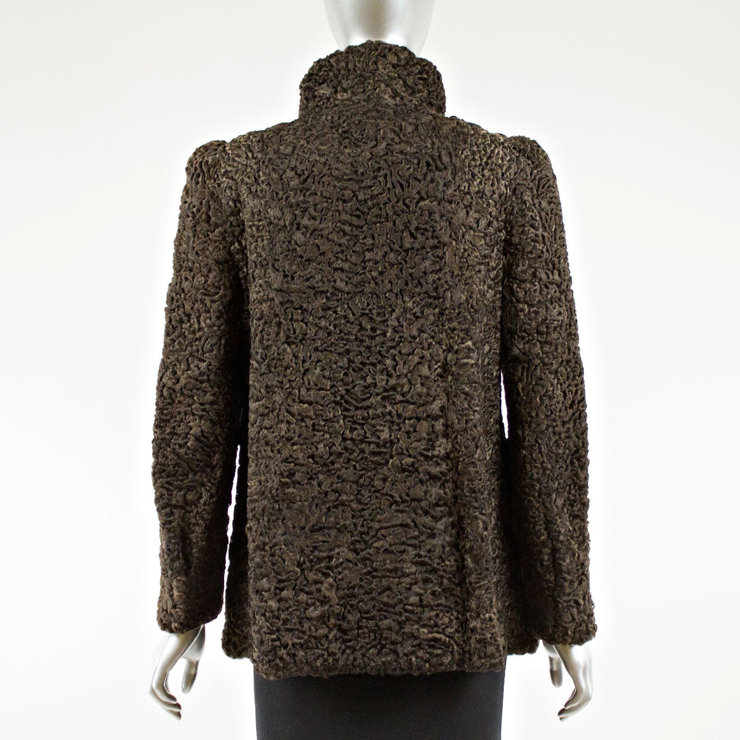 SAKS JANDEL Brown Persian Lamb Fur Jacket - Gift For Her