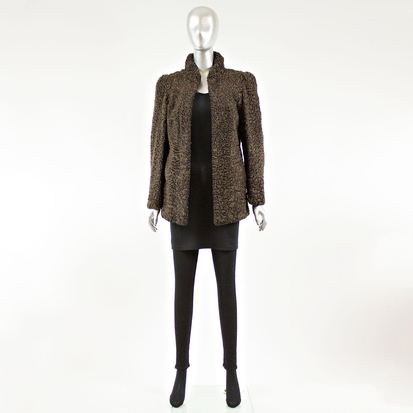 SAKS JANDEL Brown Persian Lamb Fur Jacket - Gift For Her