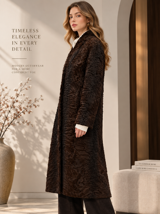 Women’s Brown Persian Lamb Fur Coat
