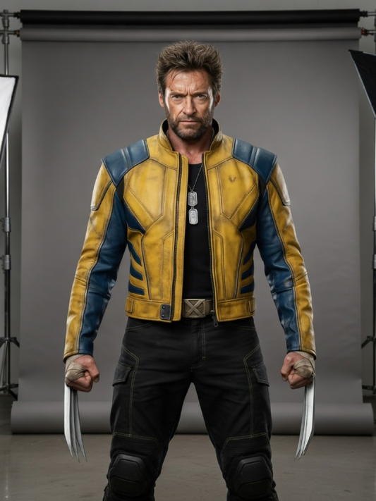 Yellow Leather Jacket Men