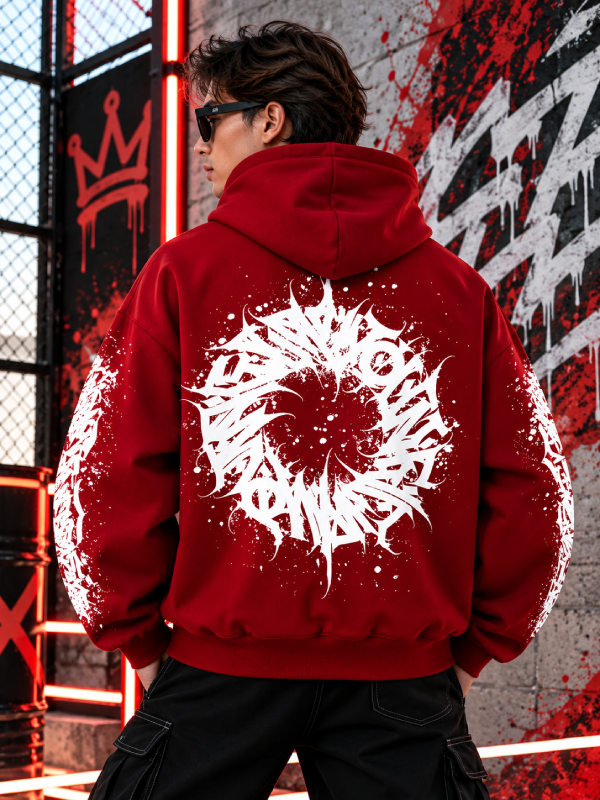 Youngla Graffiti Sleeve Hoodie