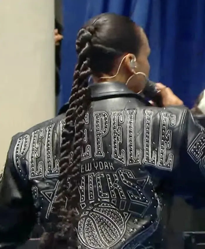 alicia keys knicks parade pelle pelle jacket