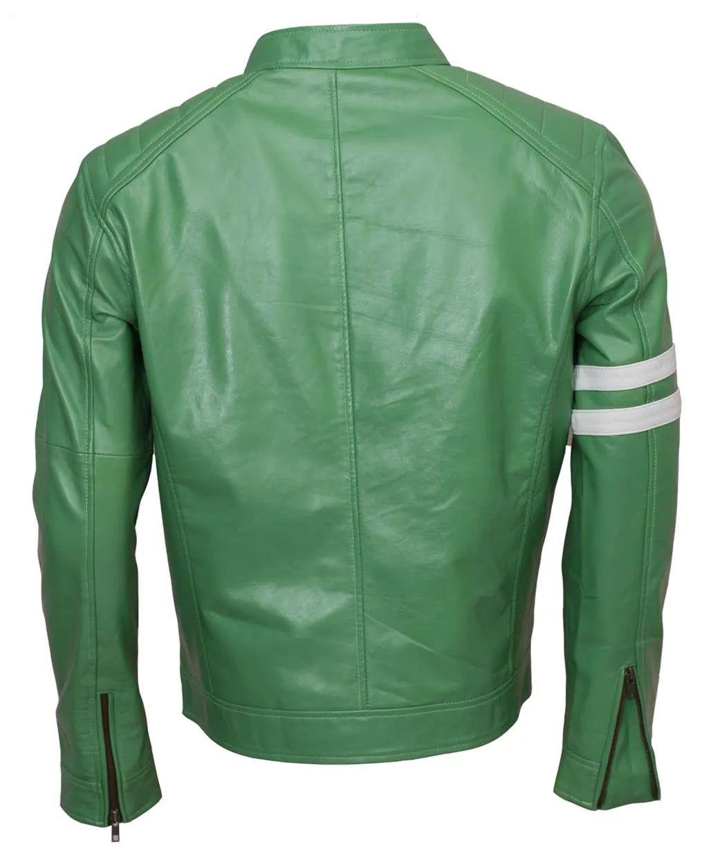 Ben 10 Cosplay Green Leather Jacket - Ben Tennyson Costume Jacket