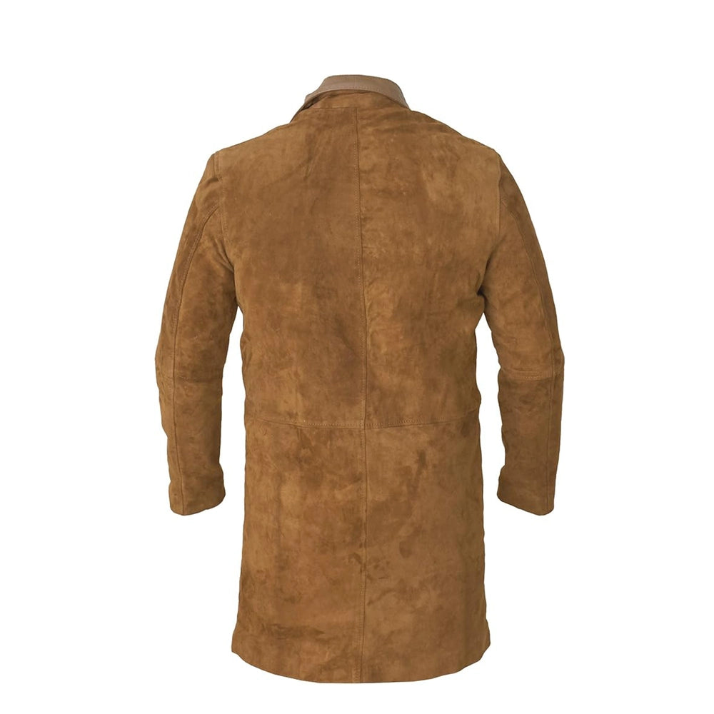 Walt Longmire Brown Suede Coat - suede jacket