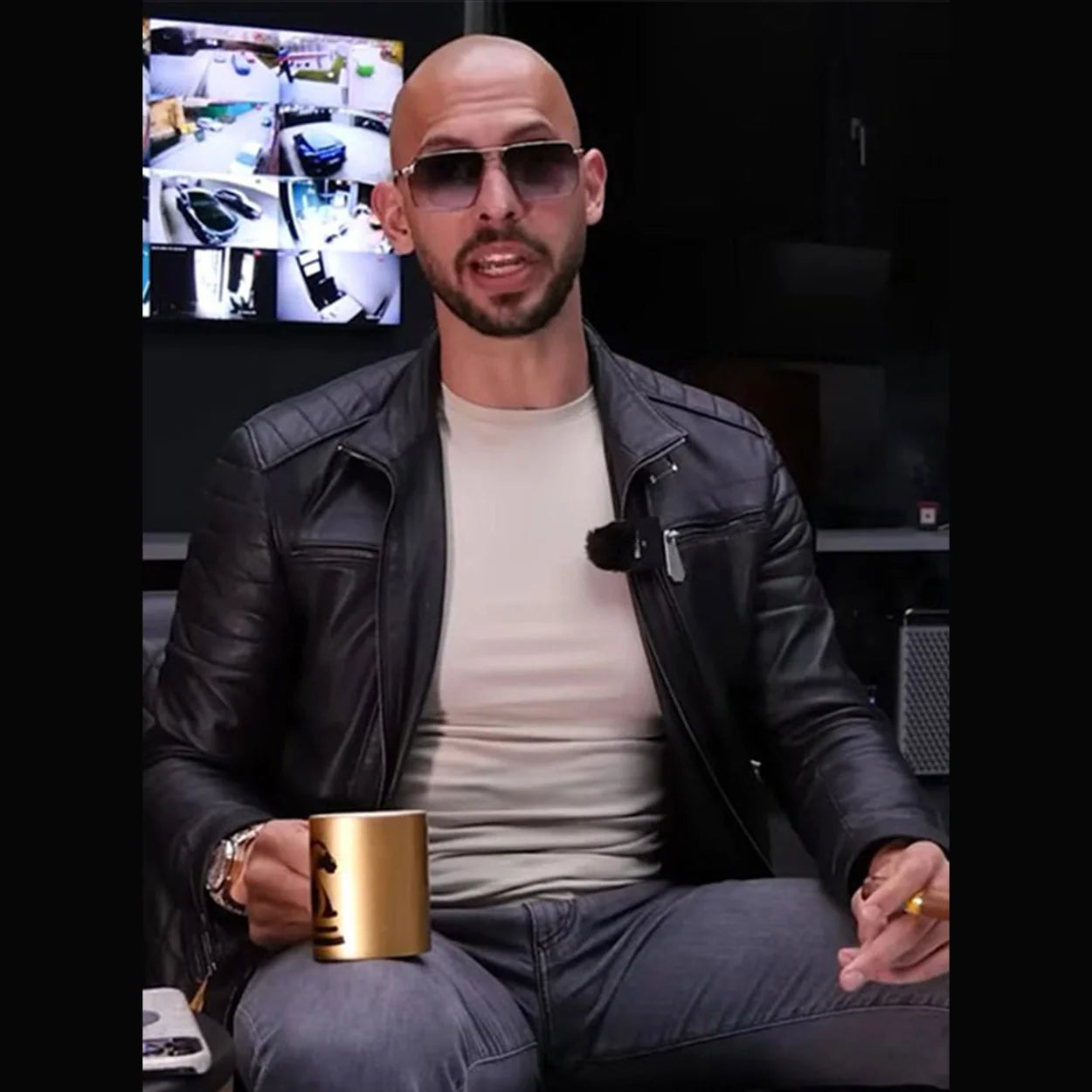 andrew tate leather jacket