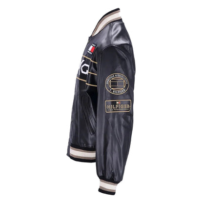 Tommy Hilfiger F1 Movie Racing Black Bomber Varsity Jacket