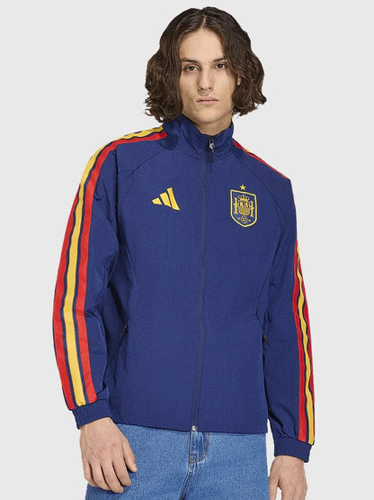 2026 Adidas Spain FIFA World Cup Blue Zip Up Home Anthem Jacket Unisex