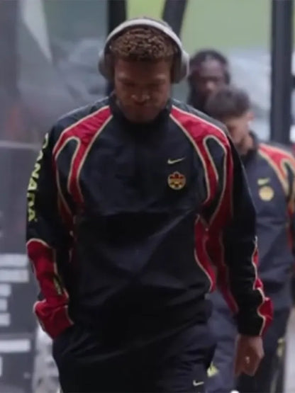 2026 FIFA World Cup Canada National Team Nike NOCTA Track Jacket Black Red