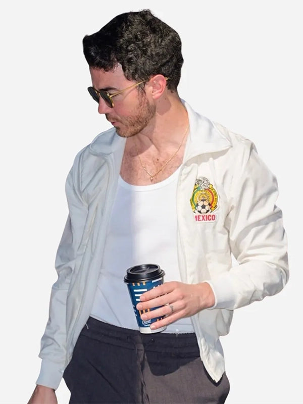 2026 Kevin Jonas Tecate Emblema White Jacket