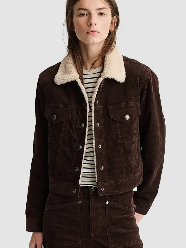 2026 Womens Gap x A.P.C. Corduroy Crop Jacket