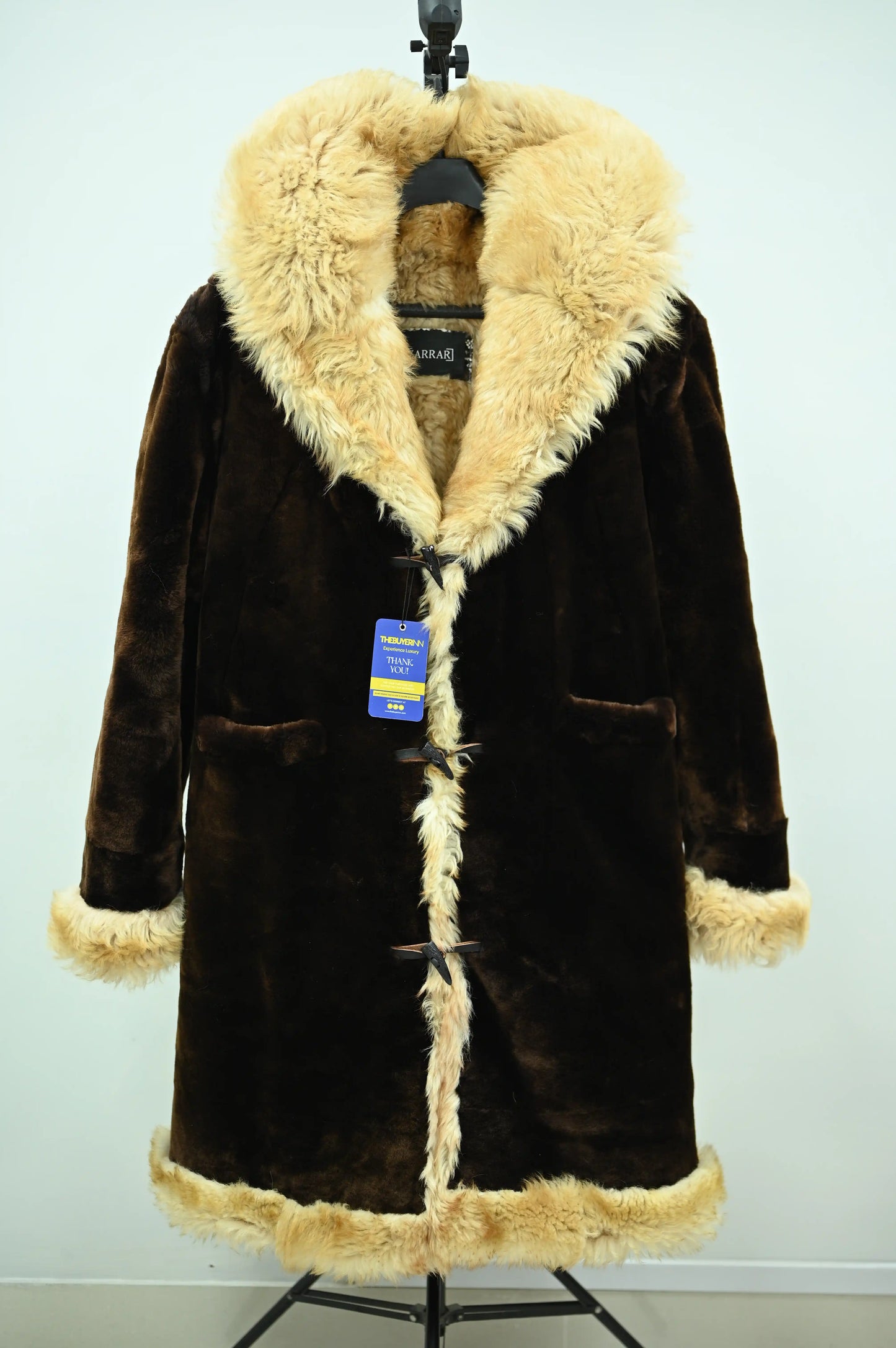 VIN DIESEL Real Sheared Beaver Fur Coat Alpaca sheep natural Fur Shawl Collar xxx movie complete sheep fur lining