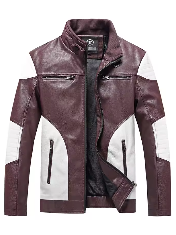 ANSZKTN Trend Plus Motorcycle Leather Jacket