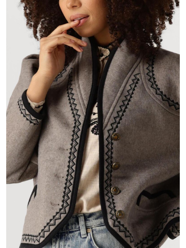 ANTIK BATIK Women's William Jacket - Pink & Grey
