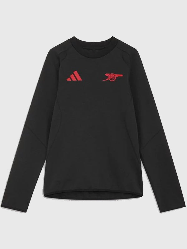 Adidas Arsenal Tiro Travel Black Fleece Sweatshirt