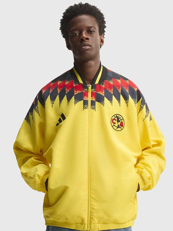 Adidas Club America Stadium 2026 Yellow Track Jacket