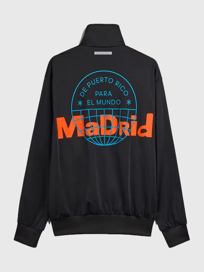 Adidas x Bad Bunny Madrid DTmF Black Track Firebird Jacket