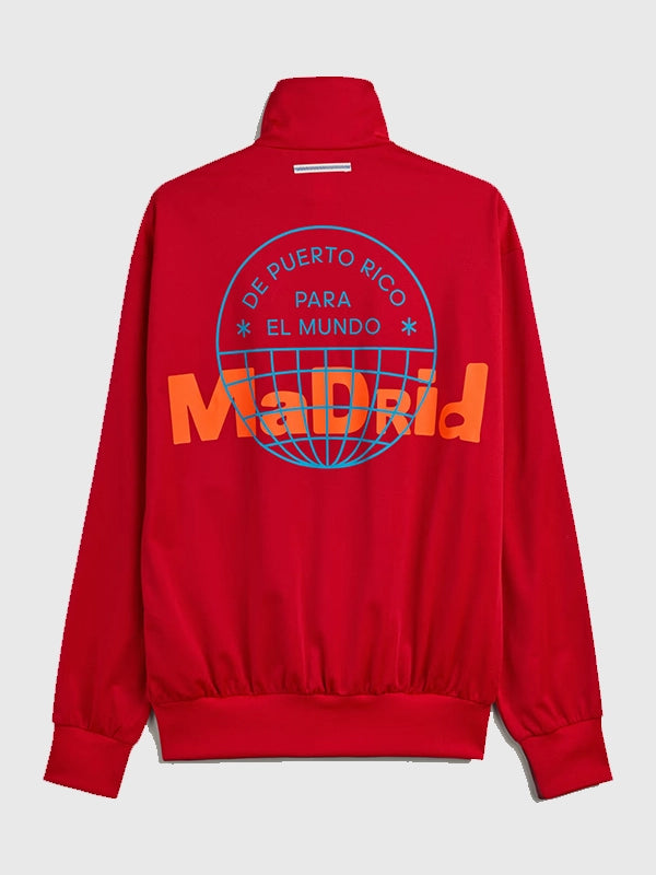 Adidas x Bad Bunny Madrid DTmF Red Track Firebird Jacket