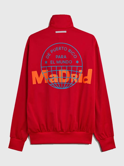 Adidas x Bad Bunny Madrid DTmF Red Track Firebird Jacket