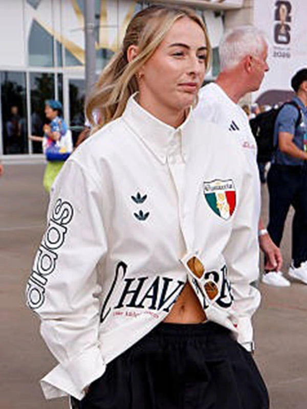Adidas x Willy Chavarria Chloe Kelly White Button Up Shirt 2026