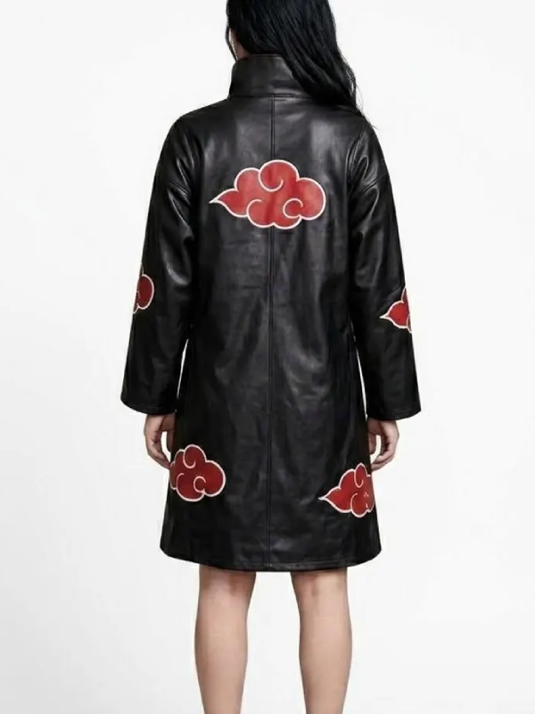 Akatsuki organization leather jacket cosplay