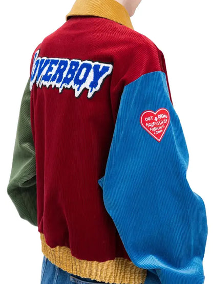 Alan Men’s Multi Color Leather Varsity Jacket 2026