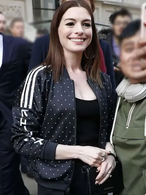 Anne Hathaway Polka Dot Jacket