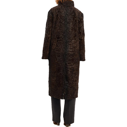 Womens Antique Persian Lamb Fur Coat – Coffee - TheBuyerInn
