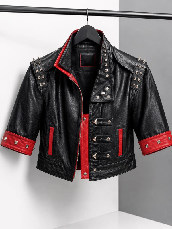 Arcane Season 2 Vi Cosplay Outfit Pit Fighter Style Faux Leather Jacket