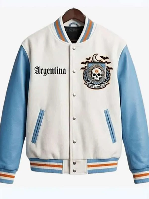 Argentina Halloween Varsity Bomber Jacket