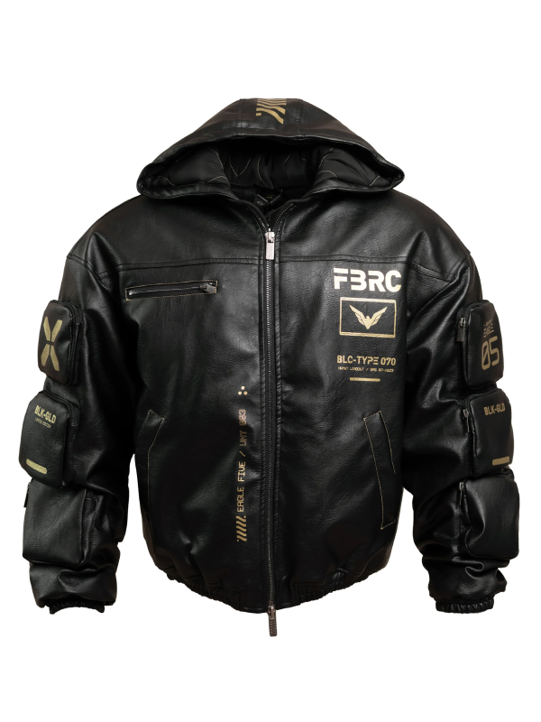 BLC Type 070 Baggy Leather Jacket Black