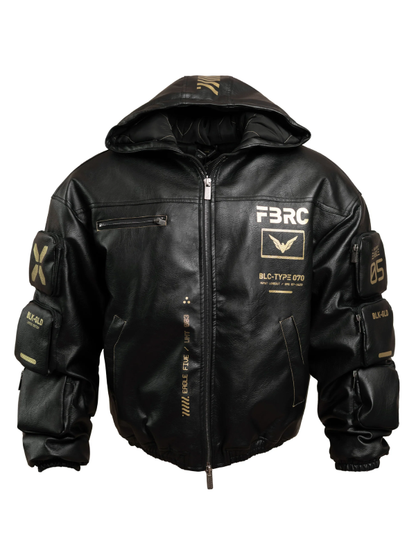 BLC Type 070 Baggy Leather Jacket Black