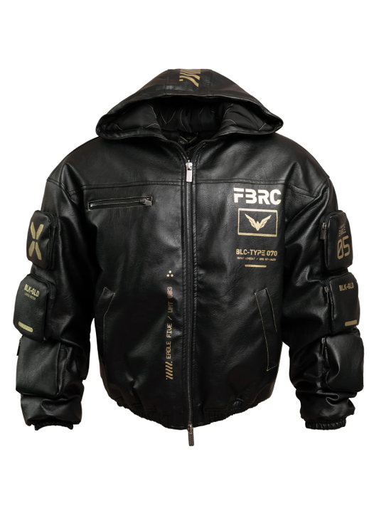 BLC Type 070 Baggy Leather Jacket Black