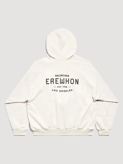 Balenciaga X Erewhon Los Angeles Zip Up Hoodie White