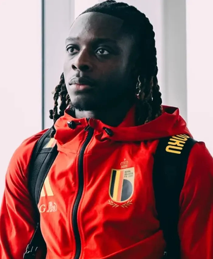 Belgium Adidas Tiro Tech Red Hooded Windbreaker Jacket