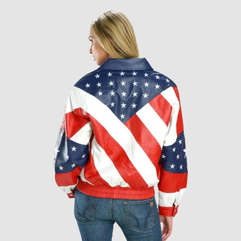 Beyonce Michael Hoban American Flag jacket