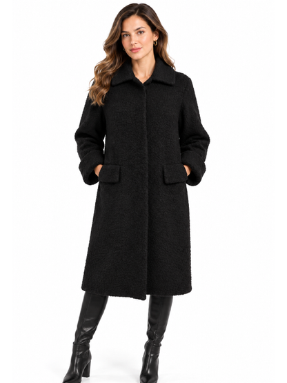 Persian Lamb Fur Women’s Black Long Coat