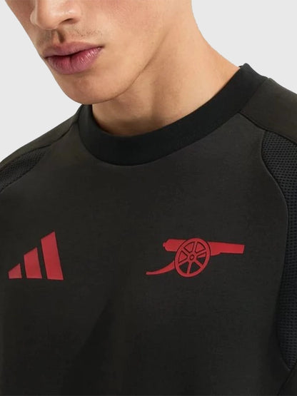 Black Adidas Arsenal Tiro Travel Sweatshirt