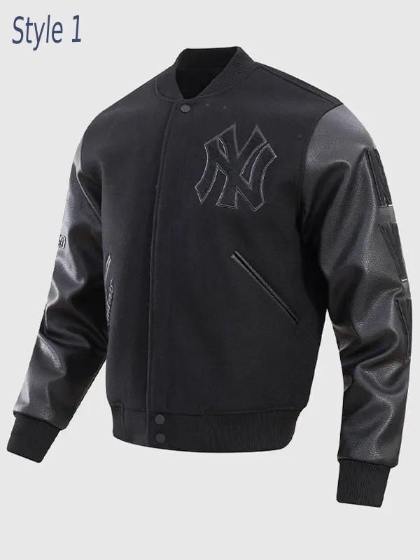 Black MLB Varsity Jacket Style 1 Buy