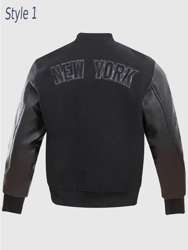 Black MLB Varsity Jacket Style 1 Sale