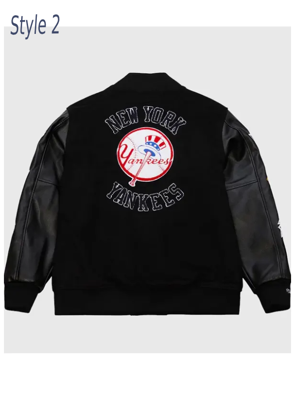 Black MLB Varsity Jacket Style 2 Sale
