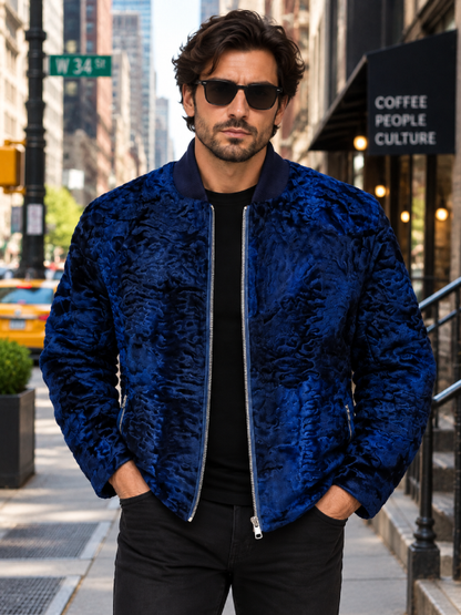 Blue Persian Lamb Jacket