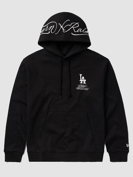 Born x Raised x Los Angeles Dodgers Fine Line 2026 Black Pullover Hoodie